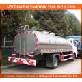 Camion de lait de bateau-citerne de 12m3 pour le camion de livraison de lait de ferme de 4X2